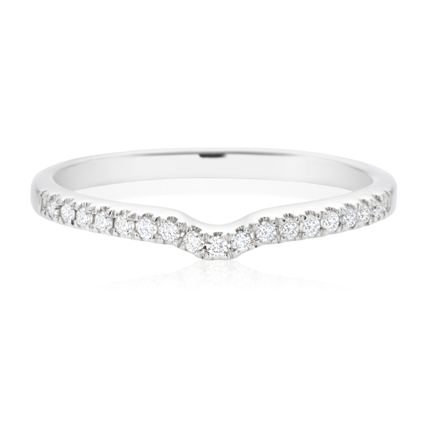 Platinum Round Brilliant Cut with 0.10 CARAT tw of Diamonds Ring