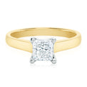 Promise 18ct Yellow & White Gold Princess Cut 1.00 Carat Diamond Ring