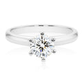 Promise 18ct White Gold Round Brilliant Cut with 1 CARAT of Diamond Ring