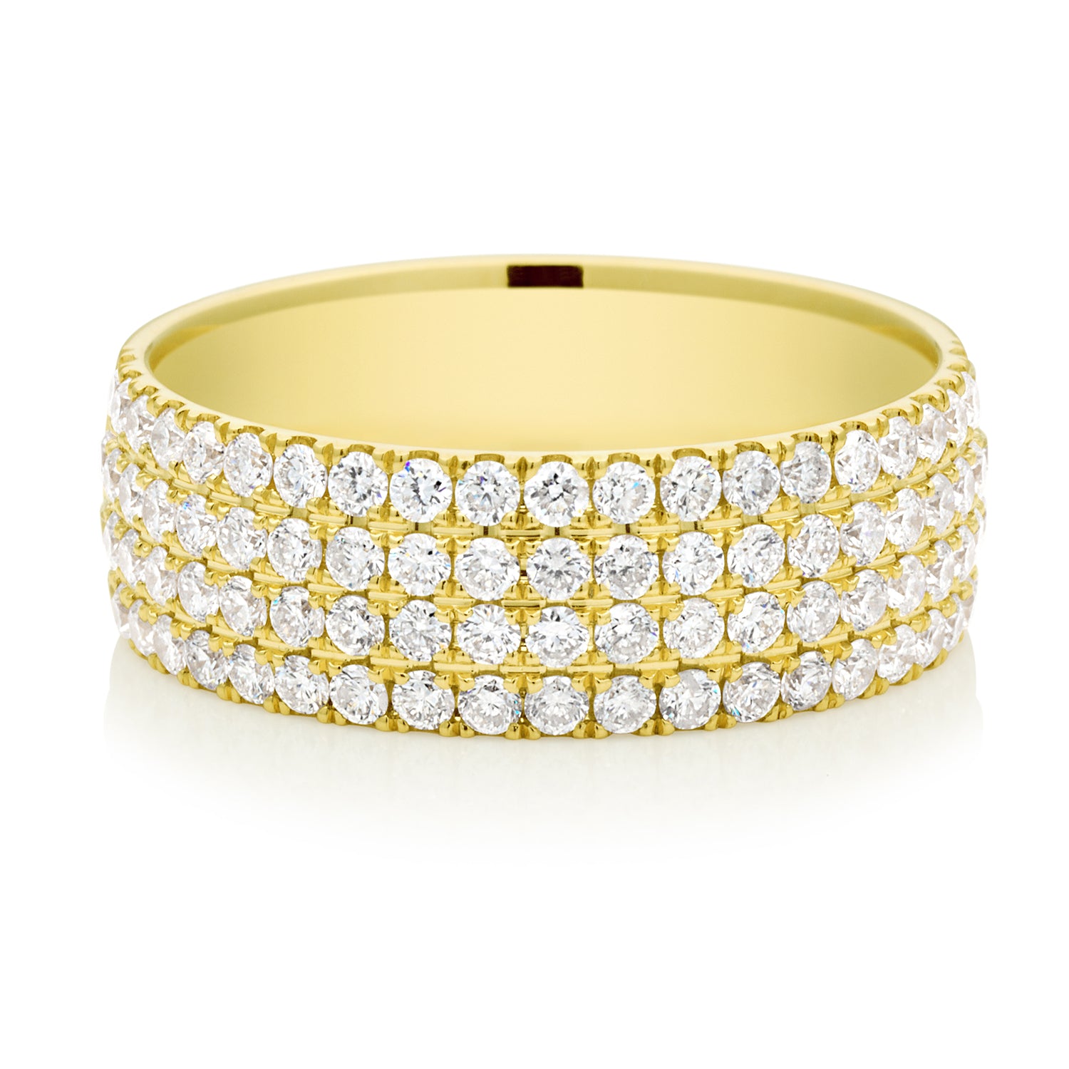 18ct Yellow Gold Round Brilliant Cut with 1 Carat tw of Diamonds Ring
