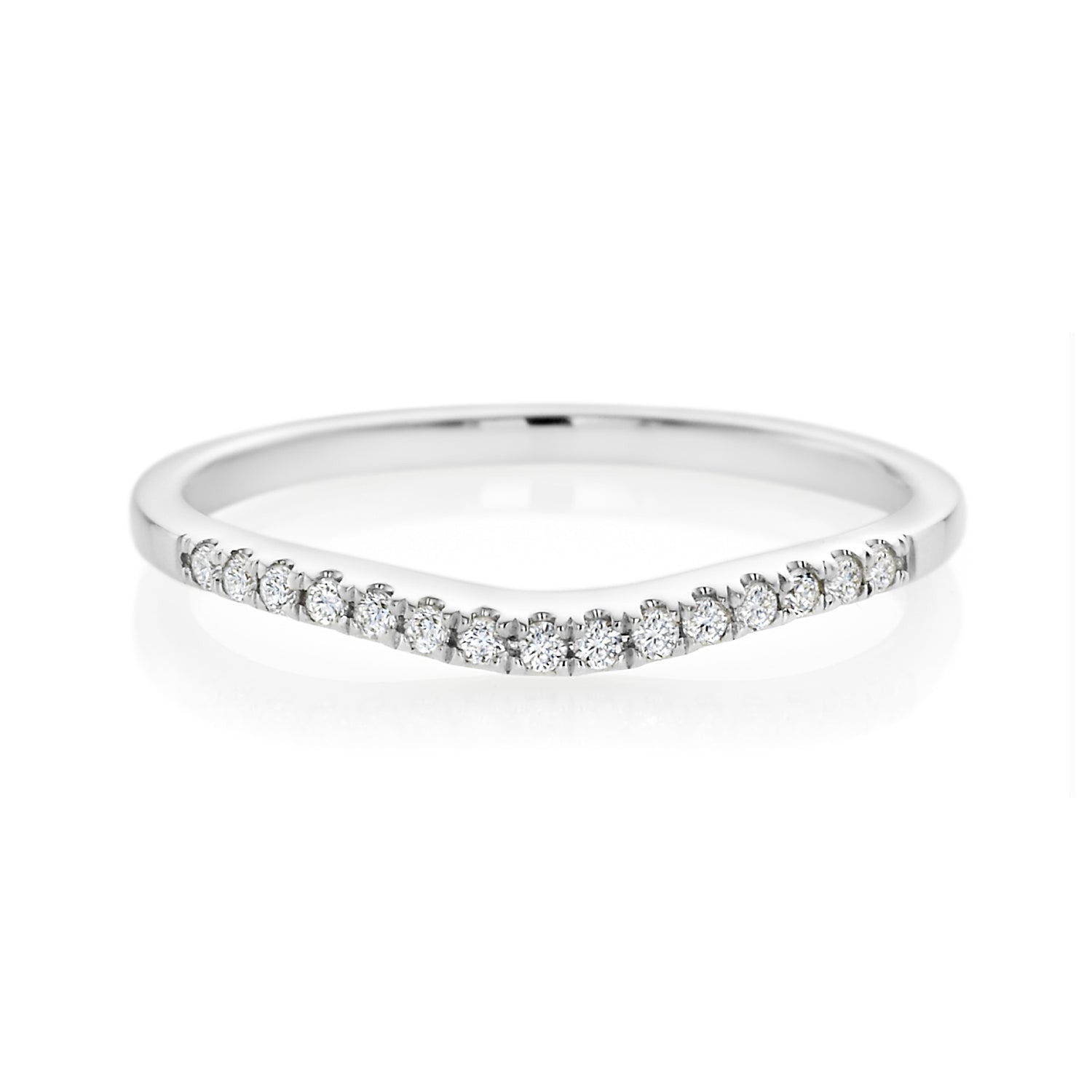 Forevermark 18ct White Gold Round Cut with 0.10 CARAT tw of Diamonds Ring