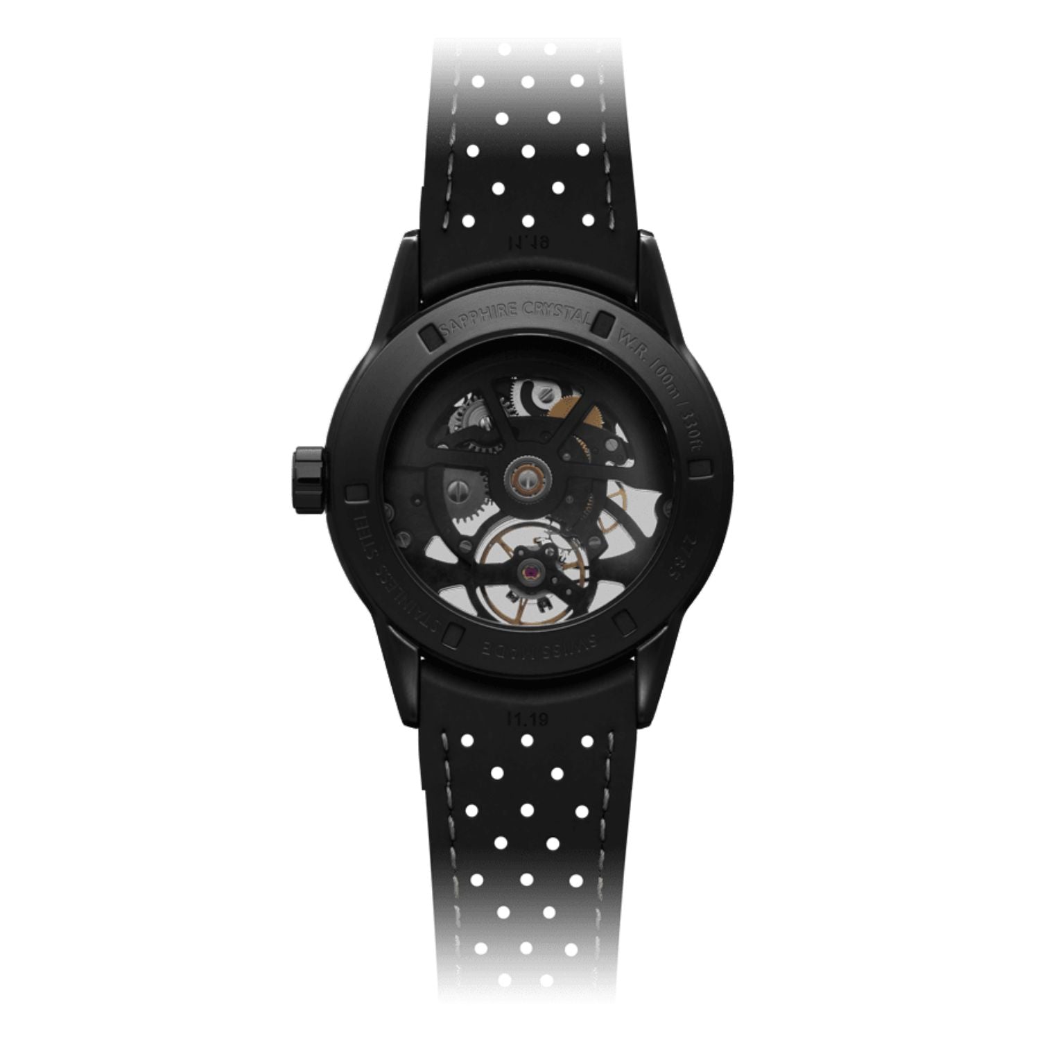 Raymond Weil Freelancer Skeleton Automatic Black PVD watch 42mm 2785-BKR-20000