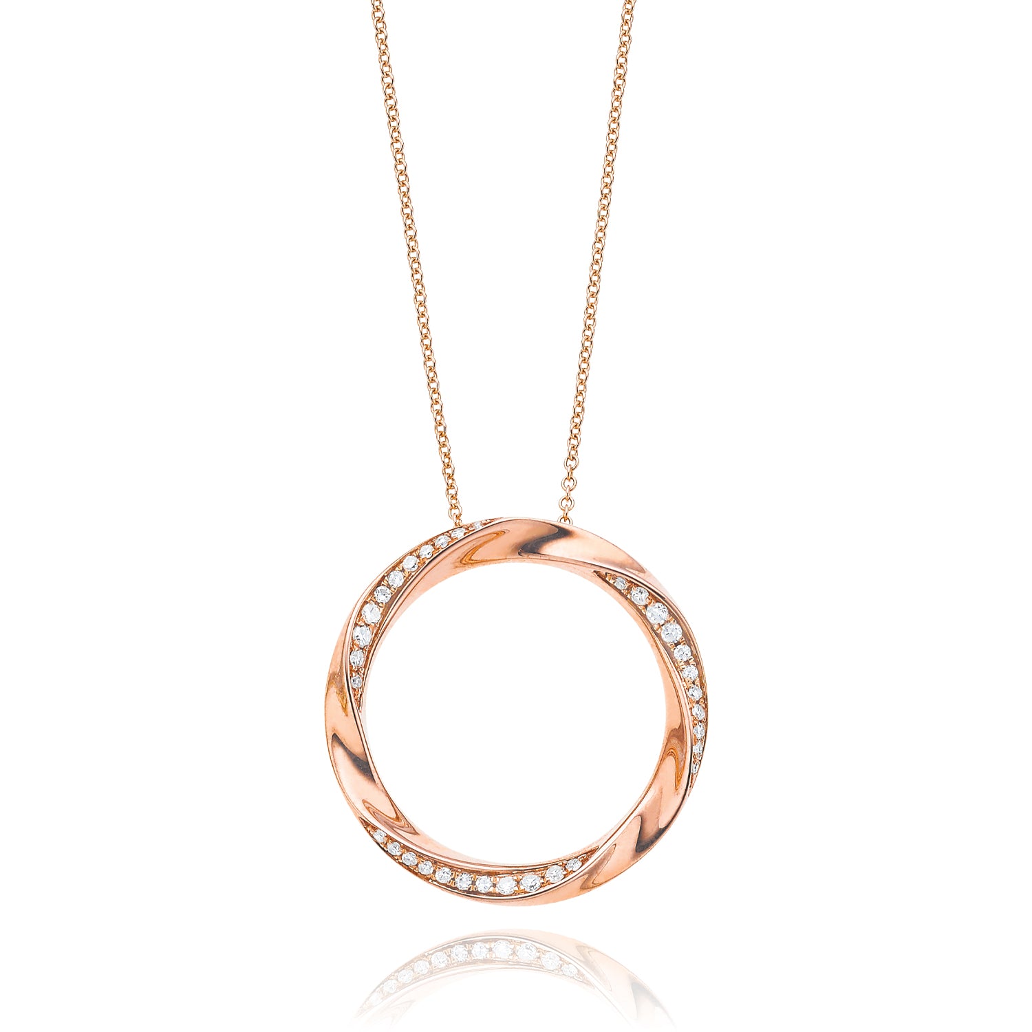 9ct Rose Gold Round Brilliant Cut with CARAT tw of Diamond