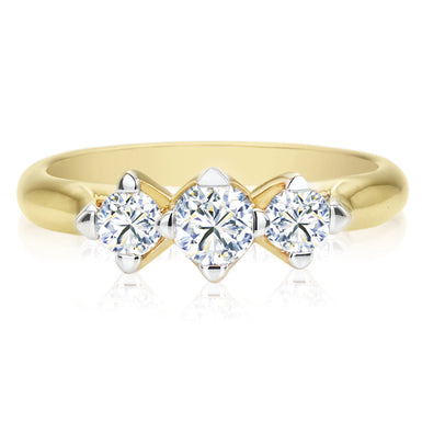 Forevermark 18ct Yellow Gold Round Cut with 0.70 CARAT tw of Diamonds Ring