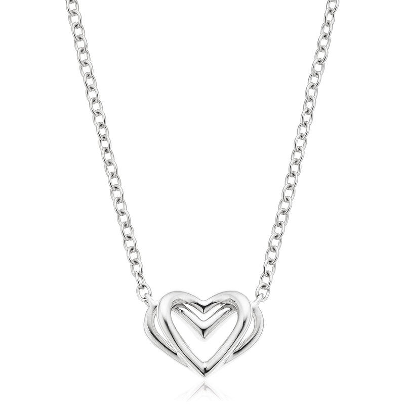 Vera Wang Love Sterling Silver Heart Necklace