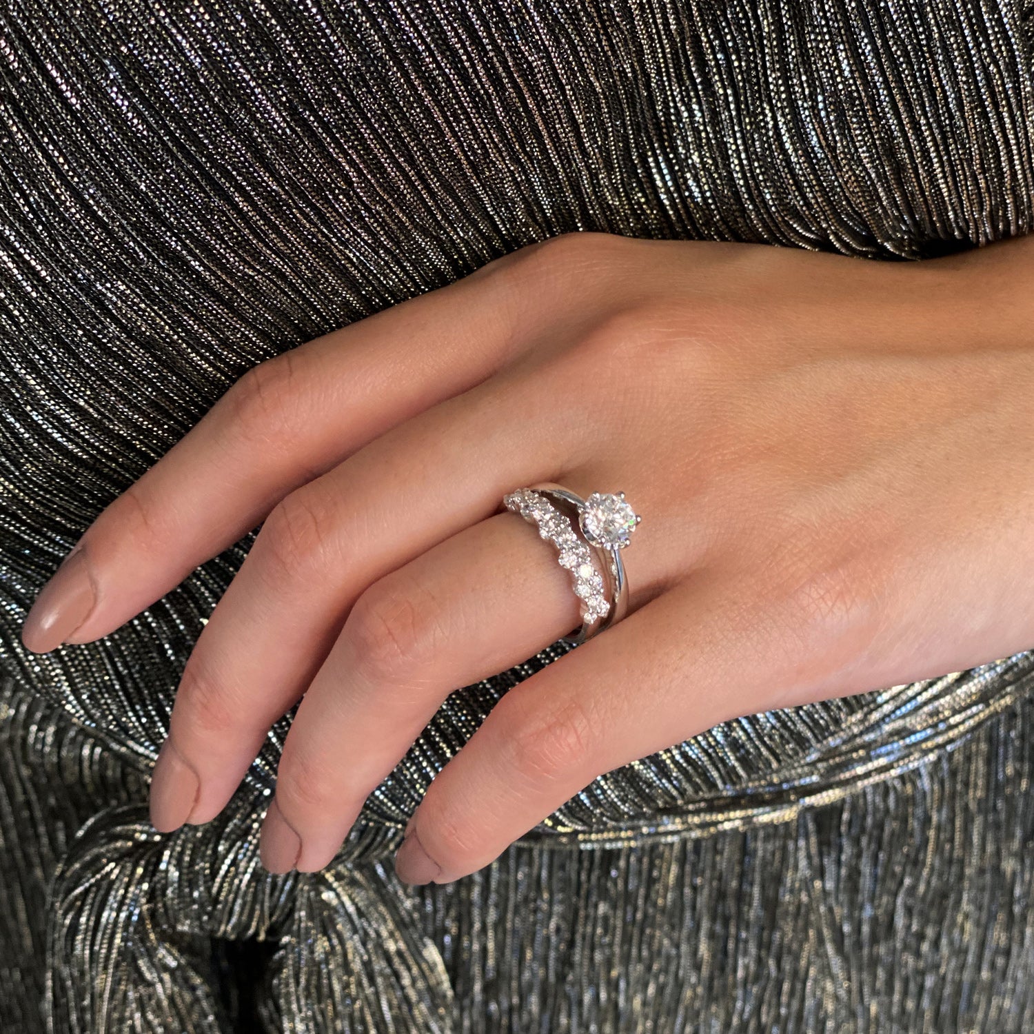 Promise 18ct White Gold Round Brilliant Cut with 1 CARAT of Certified Diamonds Ring