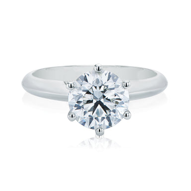 Promise 18ct White Gold Round Brilliant Cut with 2 Carat of Certified Diamonds Ring