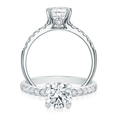 Promise 18ct White Gold Round Brilliant Cut with 1.25 CARAT tw Certified Diamonds Ring