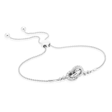 10ct White Gold Round Brilliant Cut 0.48 carat tw of Diamonds Bracelet