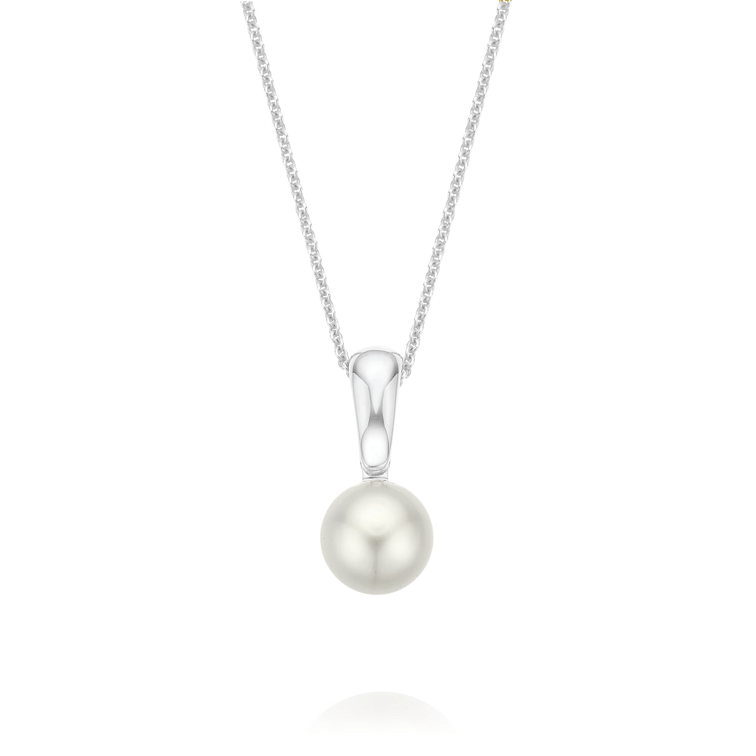 Perla By Autore 18ct White Gold 9mm South Sea Pearl Pendant