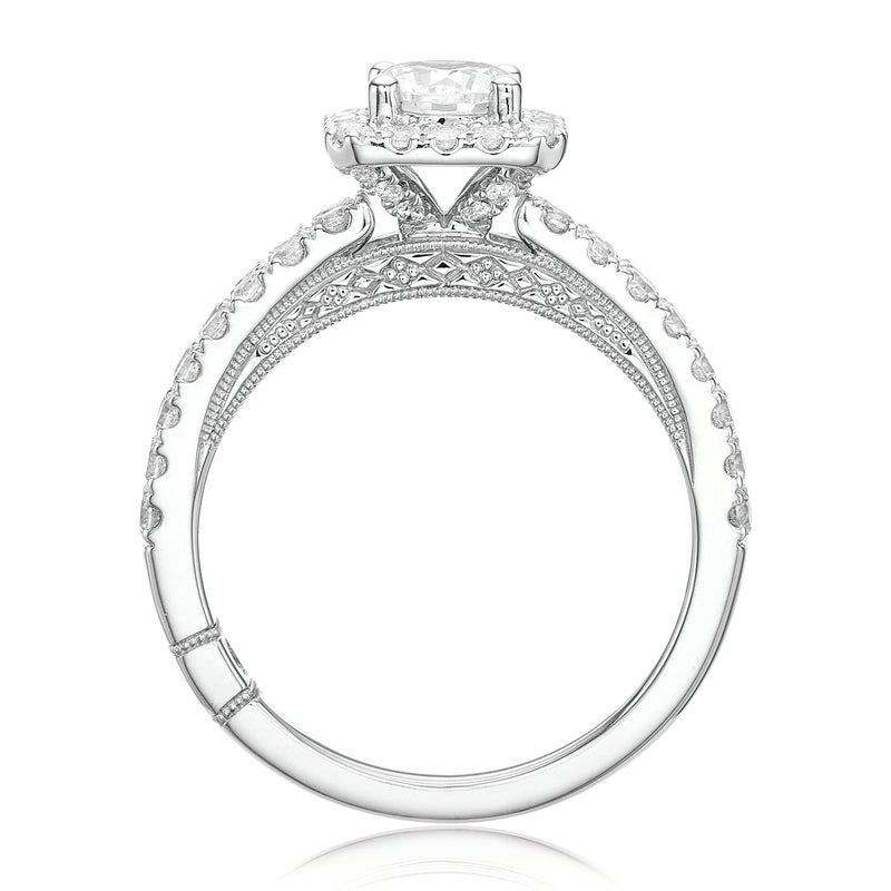 Royale Platinum Round Brilliant Cut 1 1/2 CARAT tw of Diamonds Ring