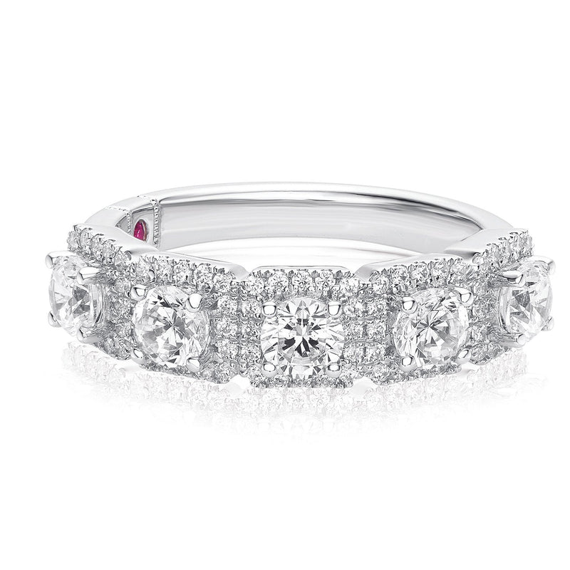 Royale Platinum Round Brilliant Cut 1.25 CARAT tw of Diamonds Ring