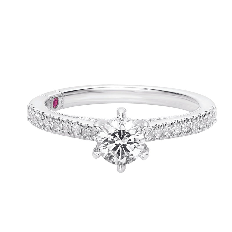Royale Platinum Round Brilliant Cut 3/4 CARAT tw of Diamonds Ring