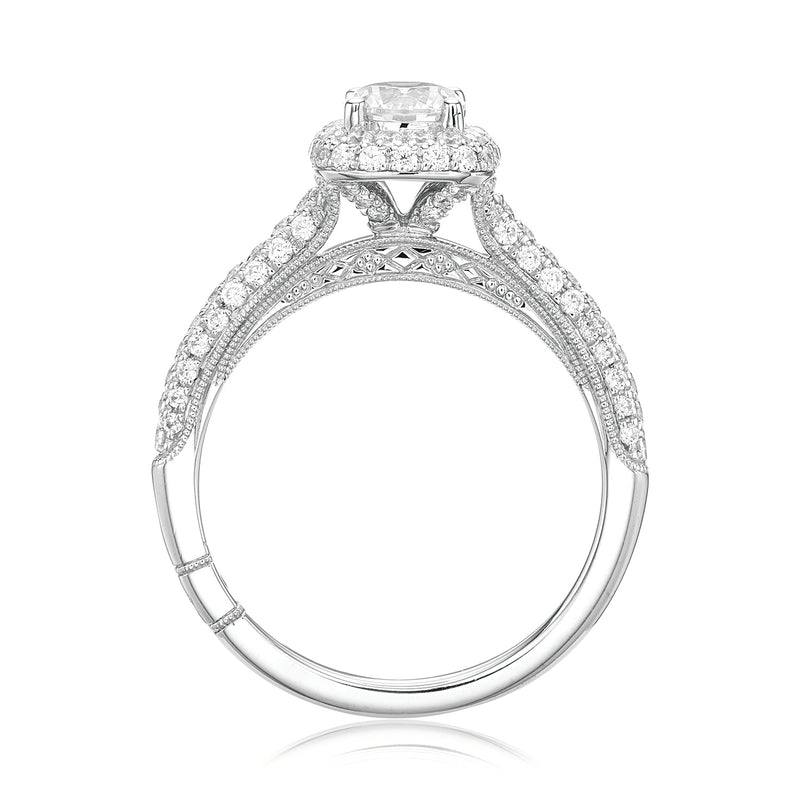Royale Platinum Round Brilliant Cut 1 CARAT tw of Diamonds Ring