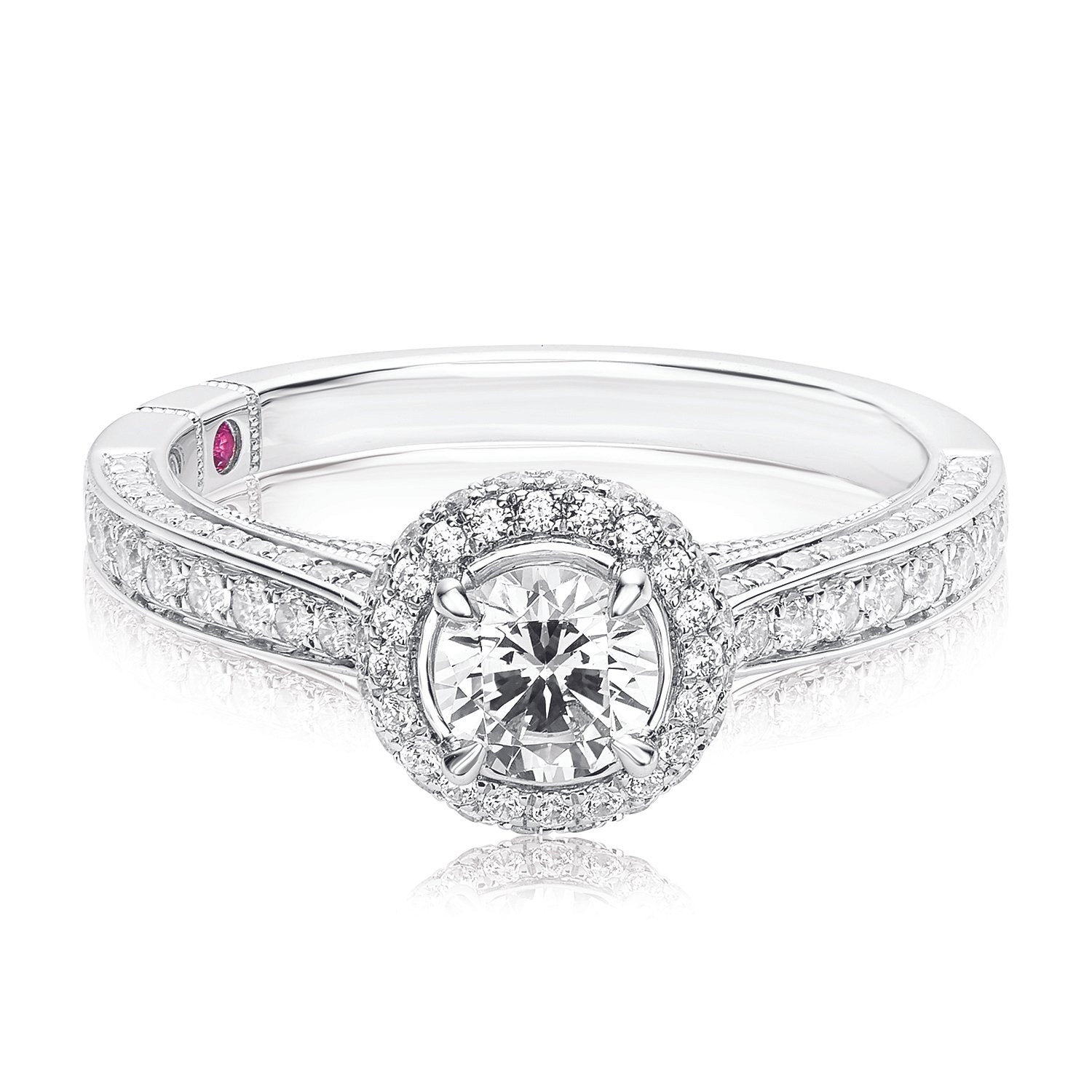Royale Platinum Round Brilliant Cut 1 CARAT tw of Diamonds Ring