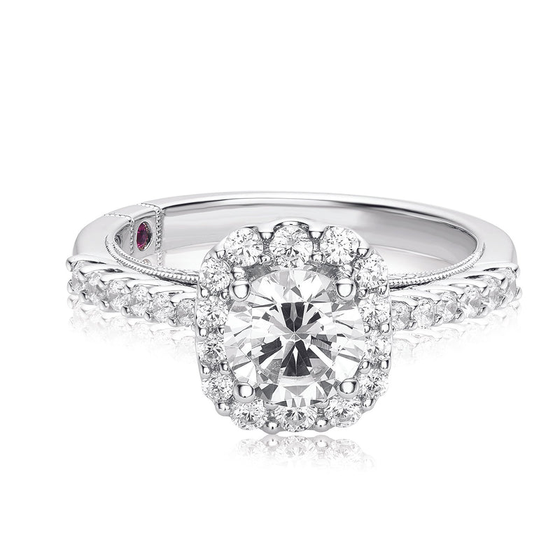 Royale Platinum Round Brilliant Cut 1 1/2 CARAT tw of Diamonds Ring