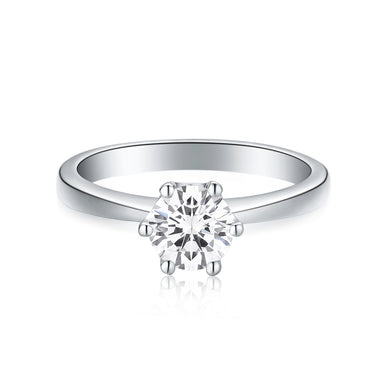 Promise 18ct White Gold Round Brilliant Cut 0.70 carat GIA Certified Diamond Ring