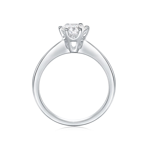 Promise 18ct White Gold Round Brilliant Cut 0.70 carat GIA Certified Diamond Ring