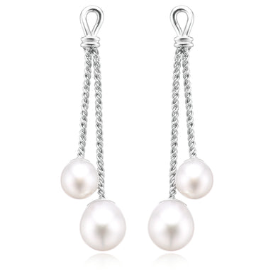 Perla by Autore Sterling Silver 10mm White South Pearl Earrings