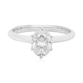 Promise 18ct White Gold Oval 1 Carat Certified Ring