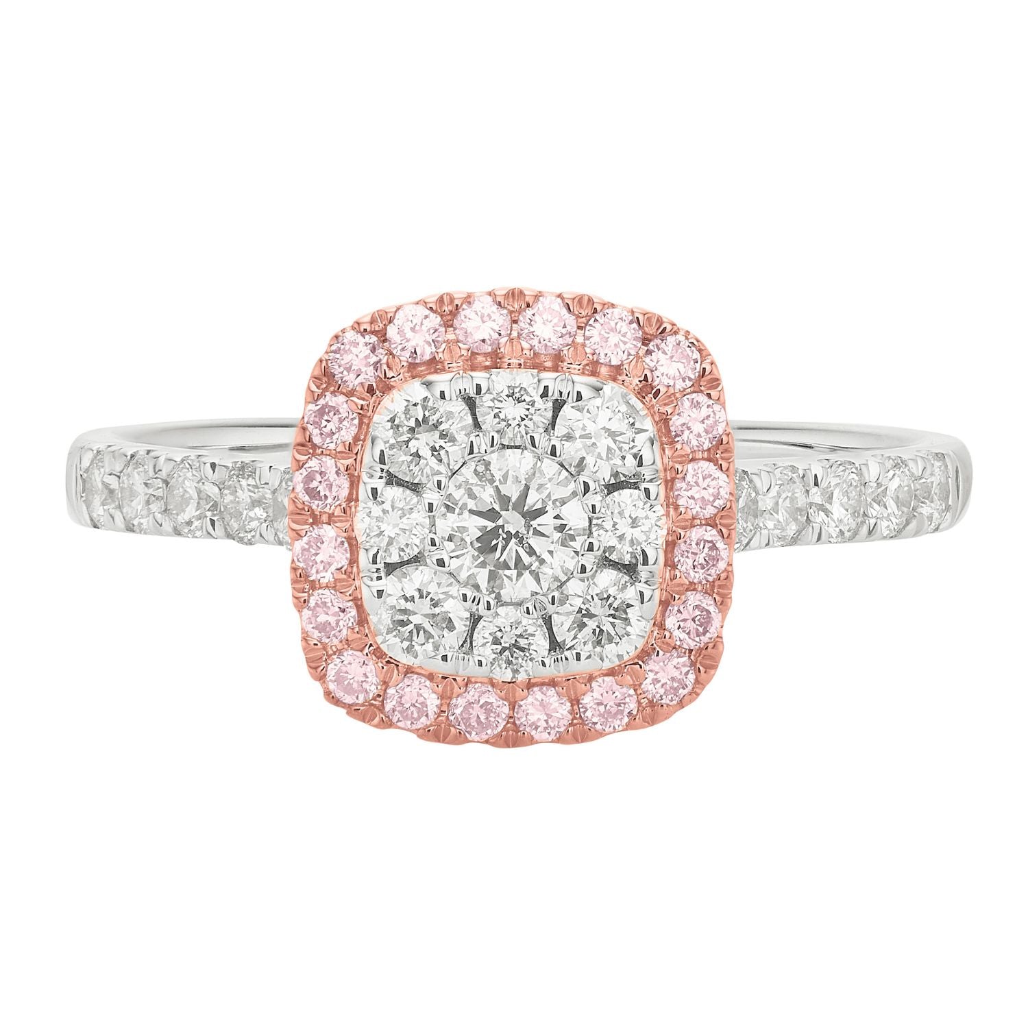 strapless open back dress PInk Diamonds 9ct White Gold Round Brilliant Cut 0.70 Carat tw of Diam –  Mazzucchelli's
