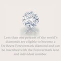 Forevermark 18ct White Gold Round Cut with 1/3 CARAT tw of Diamonds Ring