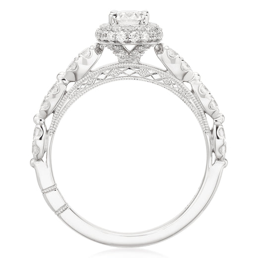 Royale Platinum Round Brilliant Cut  3/4 CARAT tw of Diamonds Ring