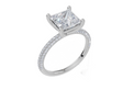 18ct White Gold Princess Cut 2.32 Carat tw of  Diamond Ring