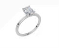 18ct White Gold Oval Cut 1.05 Carat tw of  Diamond Ring
