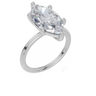 18ct White Gold Marquise Cut 4.00 Carat of Lab-Grown Diamond Ring