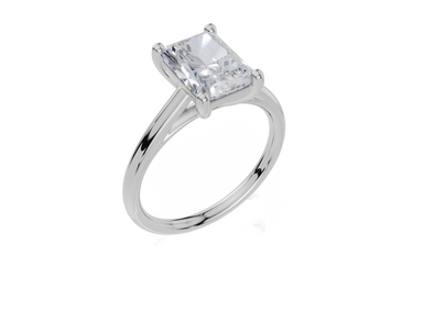 18ct White Gold Radiant Cut 2.00 Carat of Lab-Grown Diamond Ring