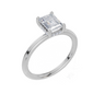 18ct White Gold Emerald Cut 1.05 Carat tw of  Diamond Ring