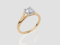 18ct Yellow Gold Round Cut 0.75 Carat of  Diamond Ring