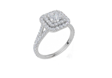 18ct White Gold Princess Cut 1.21 Carat tw of  Diamond Ring