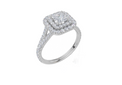 18ct White Gold Princess Cut 1.21 Carat tw of  Diamond Ring
