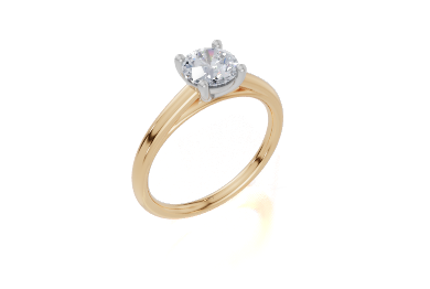 18ct Yellow Gold Round Cut 0.75 Carat of  Diamond Ring
