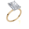 18ct Yellow Gold Radiant Cut 4.00 Carat of  Diamond Ring