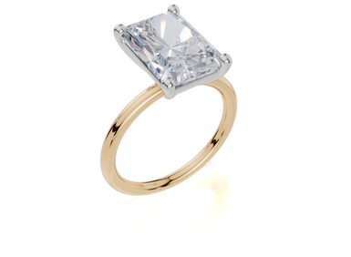 18ct Yellow Gold Radiant Cut 4.00 Carat of  Diamond Ring