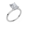18ct White Gold Radiant Cut 1.57 Carat tw of Lab-Grown Diamond Ring