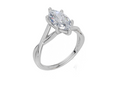18ct White Gold Marquise Cut 1.50 Carat of Lab-Grown Diamond Ring