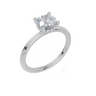 18ct White Gold Round Cut 1.05 Carat tw of Lab-Grown Diamond Ring
