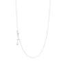 18ct White Gold 40-45cm Adjustable Cable Chain