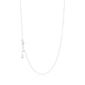 18ct White Gold 40-45cm Adjustable Cable Chain