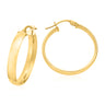 9ct Yellow Gold Round 23mm Hoop Earrings