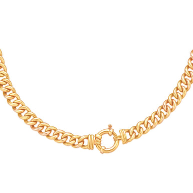 9ct Yellow Gold 45cm Curb Necklace