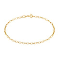 9ct Yellow Gold 19cm Oval Belcher Bracelet