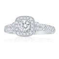 Vera Wang 18ct White Gold Round Cut 0.75 Carat tw Diamond Ring
