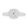 Vera Wang 18ct White Gold Round Cut 0.75 Carat tw Diamond Ring