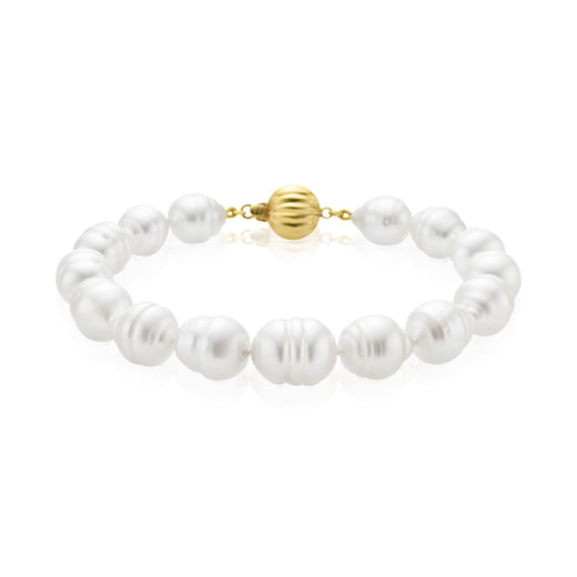 Perla By Autore 9ct Yellow Gold 9-11mm South Sea Pearl Bracelet