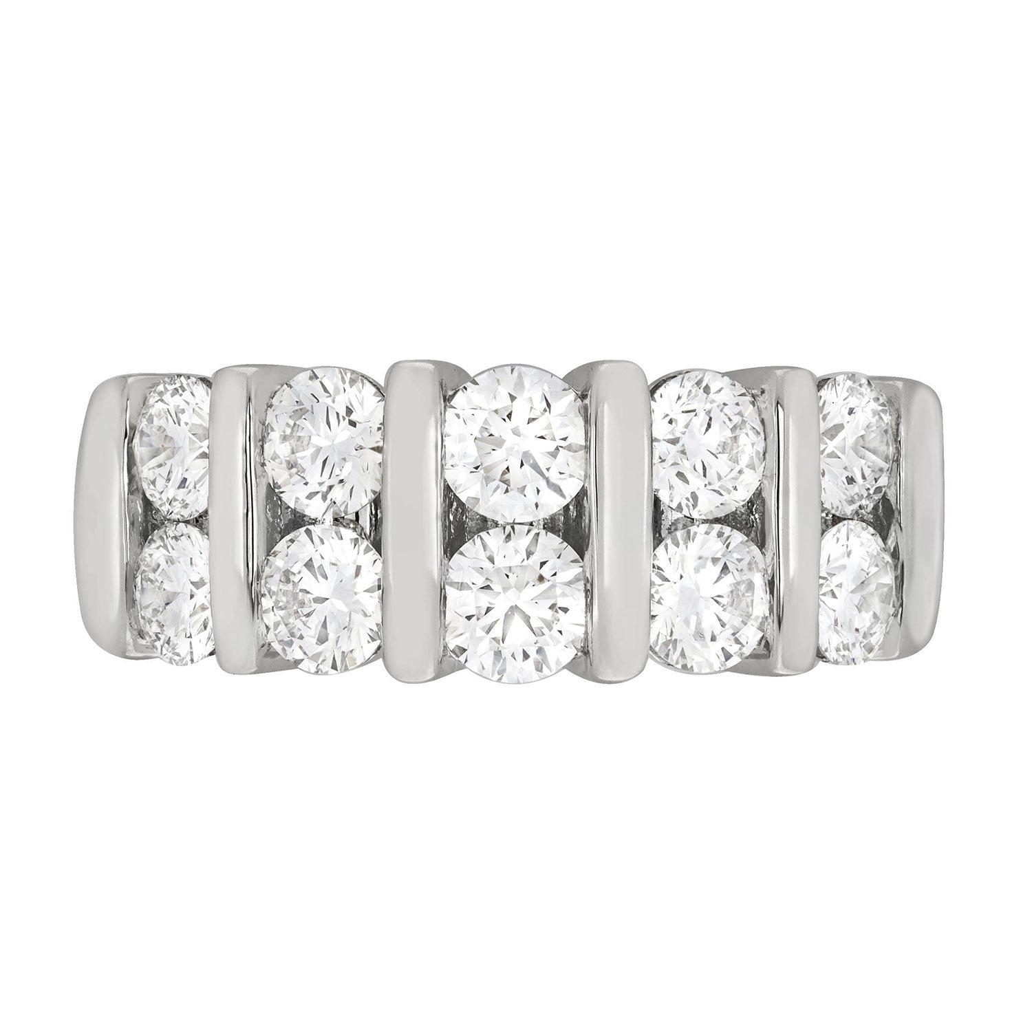 18ct White Gold Round Brilliant Cut with 1 1/2 CARAT tw of Diamonds Ring